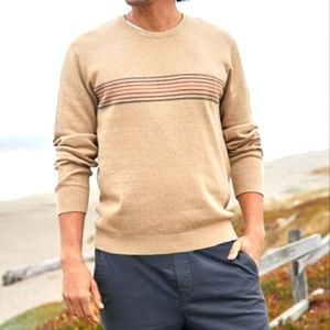 Marine Layer Tan Crewneck Sweater